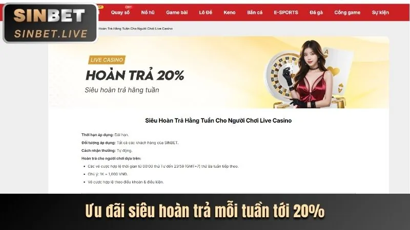 Đa dạng trò chơi casino trên Loto188